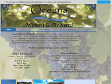 Tablet Screenshot of oceanawinery.com